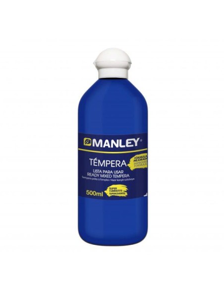 BOTE 500ML TEMPERA LIQUIDA MANLEY AZUL OS MNP18926
