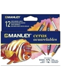 CERAS MANLEY ACUARELABLES ESTUCHE DE 12