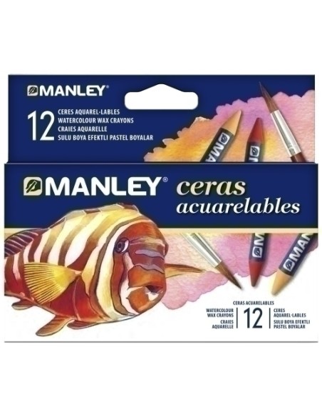CERAS MANLEY ACUARELABLES ESTUCHE DE 12