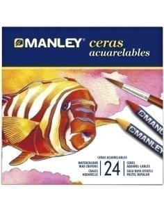 CERAS MANLEY ACUARELABLES ESTUCHE DE 24