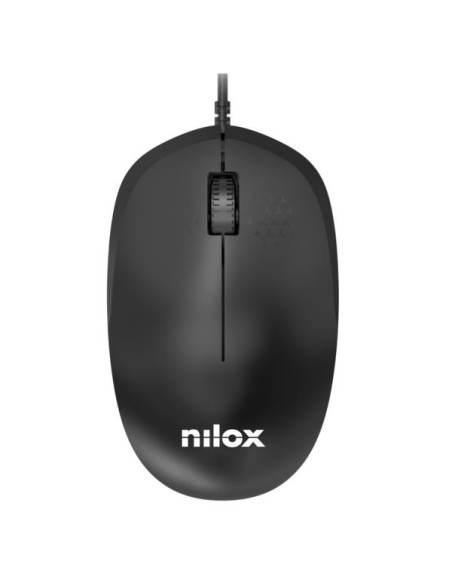 RATÓN USB CON CABLE, NEGRO - NILOX RATÓN USB CON CABLE, NEGRO - NILOX