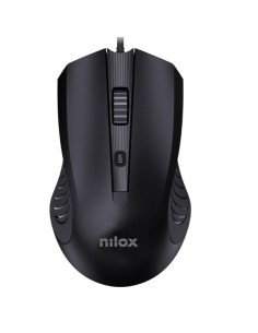 RATÓN USB CON CABLE, NEGRO - NILOX