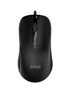 RATÓN USB CON CABLE, NEGRO - NILOX