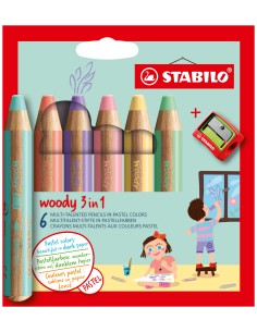 woody 3 in 1 Colores surtidos 6 pieza(s)