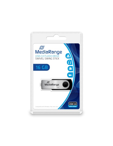 MR910 unidad flash USB 16 GB USB Type-A / Micro-USB 2.0 Negro, Plata