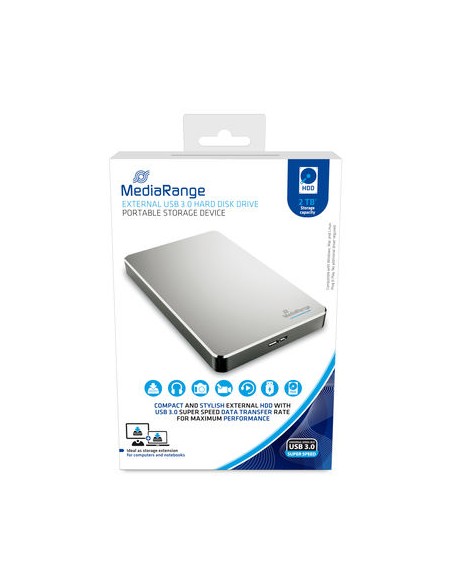 MR997 disco duro externo 2000 GB Plata