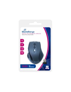 MROS203 ratón mano derecha RF inalámbrico Óptico 1600 DPI