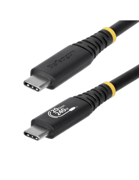 Cable USB4 2m - Cable USB-C Certificado USB-IF - 20Gbps - PD 240W EPR - 4K120 - DP 1.4 - Cable USB Tipo C - Recubrimiento de TPE