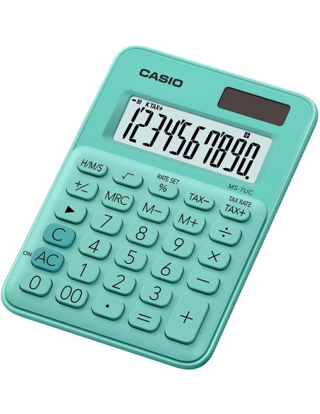 MS-7UC calculadora Escritorio Pantalla de calculadora Verde