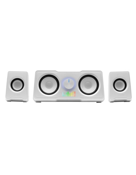 MS22W Altavoces Compactos Gaming 2.2 RGB Flow Subwoofer + 4 Altavoces Activos Sonido DSP 35W Blanco