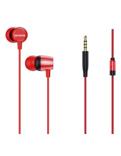 ESTM-20RD auricular y casco Auriculares Alámbrico Dentro de oído Llamadas/Música/Deporte/Uso diario Rojo