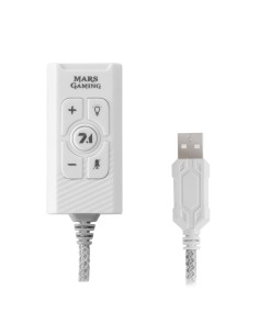 MSC2W Tarjeta de Sonido Externa 7.1 USB Blanca