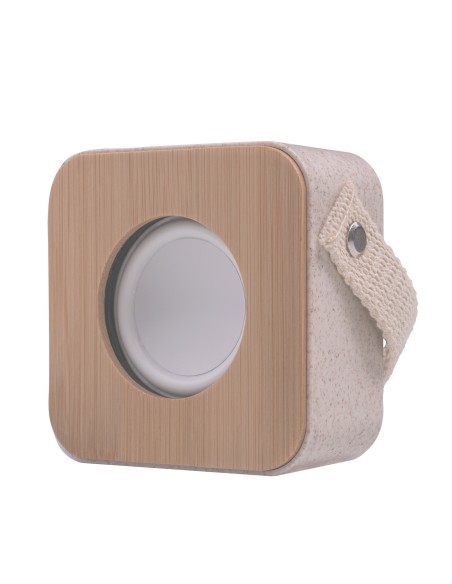 MS-ECO Altavoz Bluetooth 5.1 Ecológico Material Orgánico Wheat Straw y Bambú Tamaño Compacto