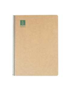 CUADERNO ESPIRAL DIN-A4 RECICLADO FSC 50 HOJAS 80G. LISO. GREEN ESCOLOFI 130200804