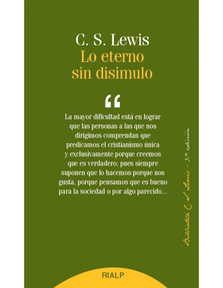 LO ETERNO SIN DISIMULO