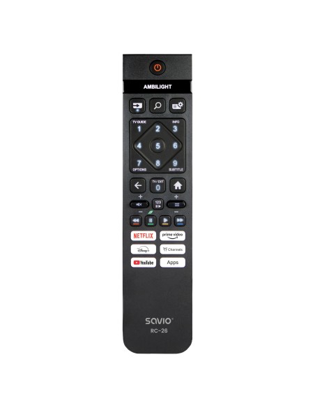 RC-26 mando a distancia IR inalámbrico TV Botones