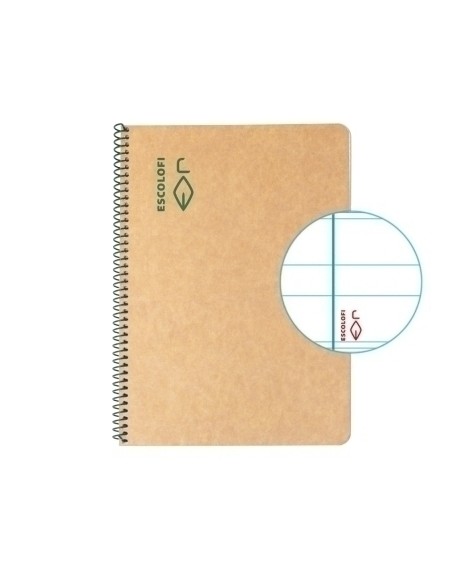 BLOCK ESCOLOFI GREEN A5 50h MONT 80g C/M - Pack de 5 unidades