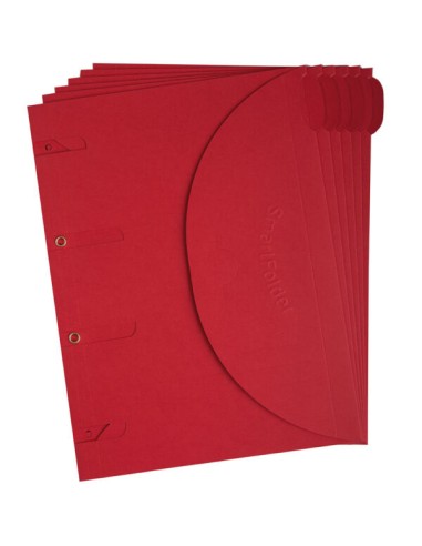 130302 carpeta Cartón Rojo A4