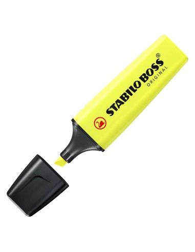  C/10 marcador fluorescente amarillo stabilo boss 70/24 