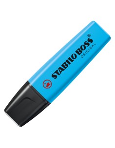  C/10 marcador fluorescente azul stabilo boss 70/31 