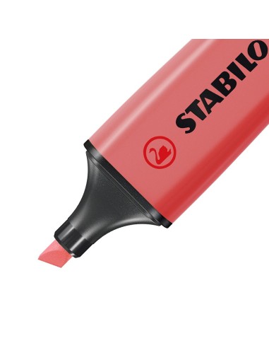  C/10 marcador fluorescente rojo stabilo boss 70/40 