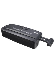 Destructora de papel MINI S6, tamaño del corte 8mm, color negro.