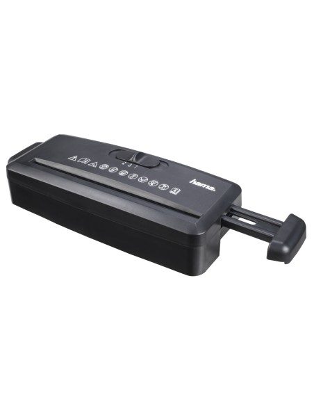 Destructora de papel MINI S6, tamaño del corte 8mm, color negro.