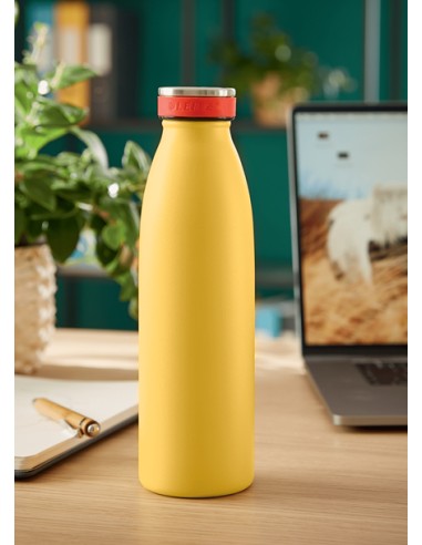 Insulated Uso diario 500 ml Acero inoxidable Amarillo