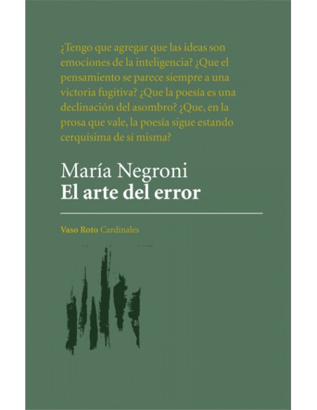 EL ARTE DEL ERROR