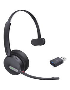 WH64 Hybrid Mono UC Auriculares Inalámbrico Diadema Oficina/Centro de llamadas MicroUSB Bluetooth Negro
