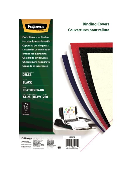 5373802 cubierta A4 Papel Negro 25 pieza(s)