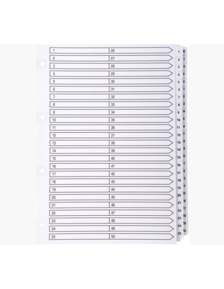 MWD1-50Z divisor Caja de cartón Blanco