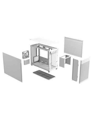 AP201 PRIME CASE TG WHITE Mini Tower Blanco