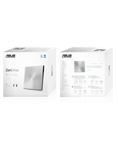 ZenDrive U9M unidad de disco óptico DVD±RW Plata