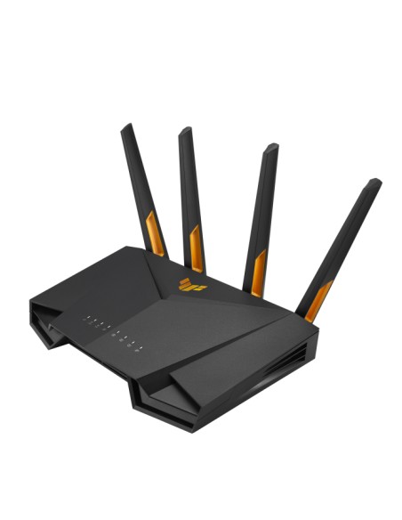 TUF Gaming AX3000 V2 router inalámbrico Gigabit Ethernet Doble banda (2,4 GHz / 5 GHz) Negro, Naranja