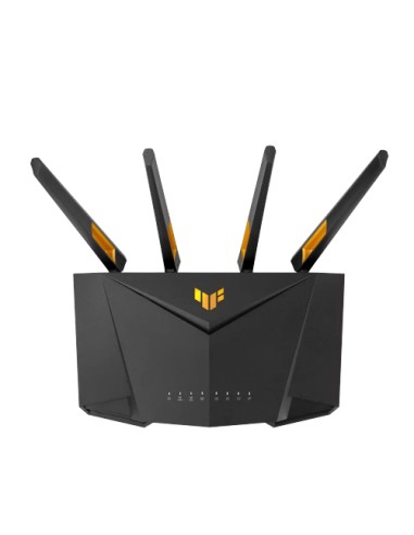 TUF Gaming AX3000 V2 router inalámbrico Gigabit Ethernet Doble banda (2,4 GHz / 5 GHz) Negro, Naranja