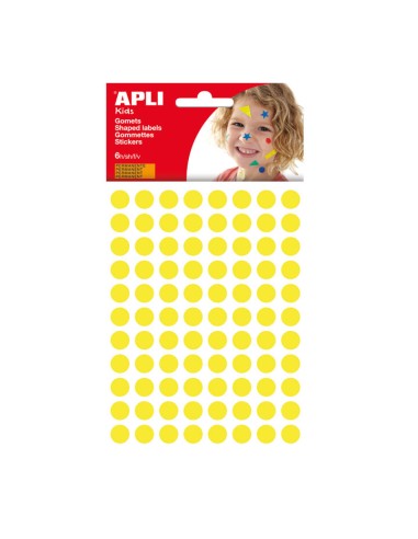 BOLSA 6H GOMETS APLI REDOND.10.5MM AMARILLO 13232