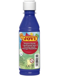 BOTE TEMPERA LIQUIDA JOVI 250ML AZUL ULTAMAR