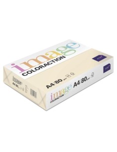 IMAGE COLORACTION PAPEL REPROGRÁFICO DIN A4 80GR PAQUETE 500H DUNE/SALMÓN ARENA -5U-