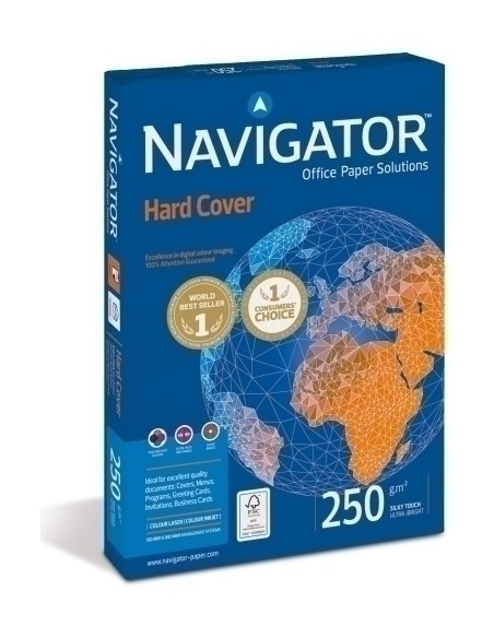 PAPEL A4 NAVIGATOR 250g 125h HARD COVER - Pack de 7 unidades