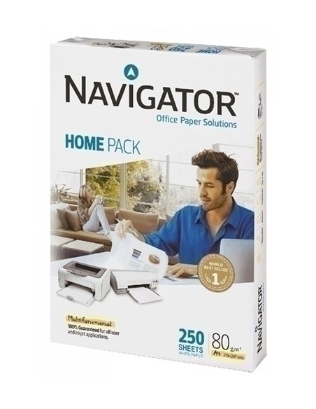PAPEL A4 NAVIGATOR  80g 250h HOME PACK - Pack de 10 unidades