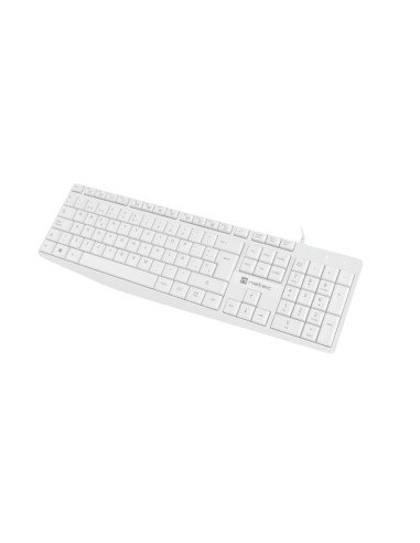 NKL-1949 teclado USB QWERTY Español Blanco