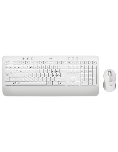 920-011019 teclado Ratón incluido Oficina Bluetooth QWERTY Español Blanco