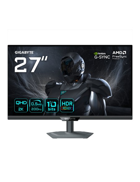 G27Q20 Monitor Gaming 27 QHD - 2560 x 1440, 200Hz, 0.5ms, Compatible con G-Sync, FreeSync Premium, HDR10, HDMI 2.0, DisplayPort