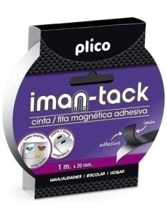 CINTA ADHESIVA PLICO IMAN-TACK 1m x20 mm