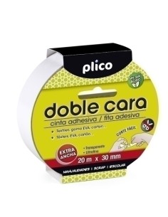 CINTA DOBLE CARA PLICO 20x30 BLANCO