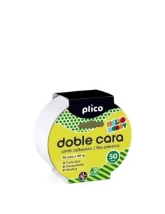 CINTA DOBLE CARA PLICO 20x50 MAX.ANCH. - Pack de 10 unidades