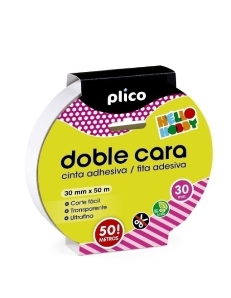 CINTA ADHESIVA DOBLE CARA PLICO 30x50