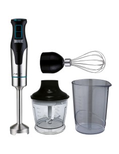 NVR-8360BA SET licuadora 0,5 L Batidora de inmersión 1200 W Negro, Acero inoxidable