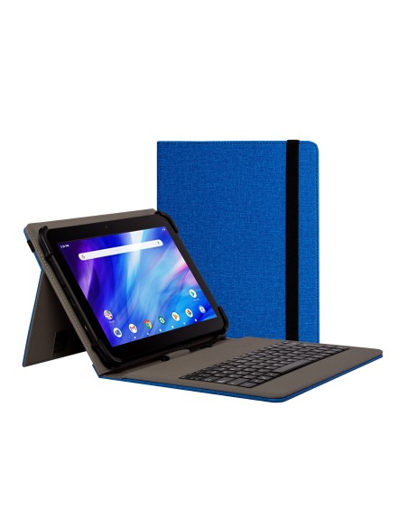 FUNDA TECLADO USB DE 9,7" A 10.5" AZUL